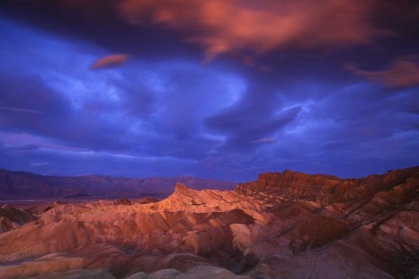 CA, Death Valley NP Sunrise at Zabriskie Point